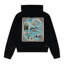Black California Hawaiian Hoodie