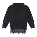 Grey Canada Feather Trim Hoodie