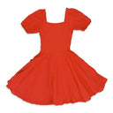 Red Button Down Mini Dress