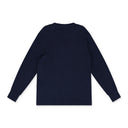 Blue Tonal Logo Long-Sleeve Tee