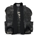 Black Washed Rucksack Backpack