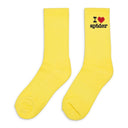 Yellow I Heart Sp5der Socks