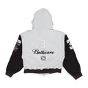 WHITE BUTTIVORE ZIP HOODIE