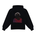 Black DT Jesus Embroidered Zip Hoodie