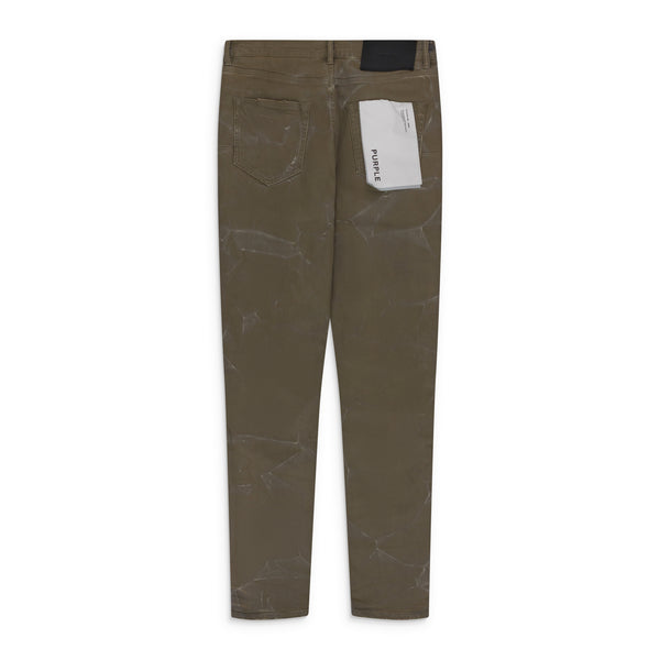 Tan Fracture Coated Jeans