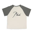 White / Gray Raglan Tee