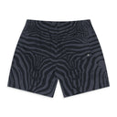 Black / Grey Zebra Swim Trunk