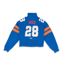 Blue Football Jersey Track Jacket