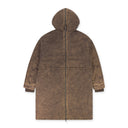 Seal Brown Split Parka Twill Coat
