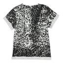 BLACK PRINTED LAPPED BABY T-SHIRT
