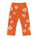 Orange Cotton Wreath Sweatpants