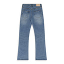 Light Indigo Coated Flare Jeans
