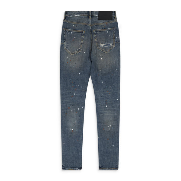 Indigo Paint Splatter P001 Jeans