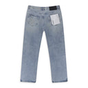 Light Indigo Sandstone Camo Hotfix Straight Jeans