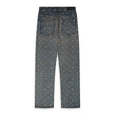 Antique Indigo Crystal Burst MA Paisley Straight Jean