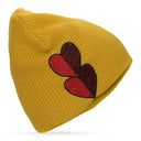 Yellow Heart Beanie