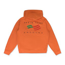 Orange Ellis Tears Zip Hoodie