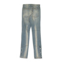 Blue / Yellow Straight-Fit Jeans