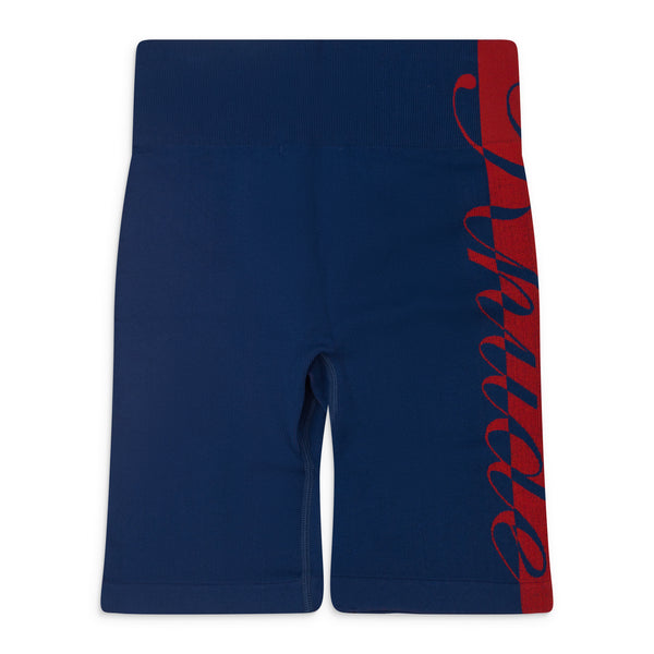 BLUE/RED CORE TECHKNIT BIKER SHORTS
