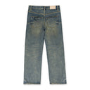 Indigo P018 Vintage Dirty Indigo Wide-Leg Jeans