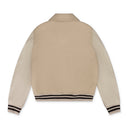 Alabaster Varsity Bones Bomber Jacket