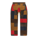 Multi Night-Off Suede Patchwork Pants
