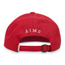 Red Brushed Crest Hat
