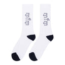 Black/White 3 Pack Calf Socks