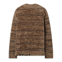Brown Viskan Striped Crewneck Sweater