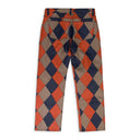 Multicolor Diamond Patch Pants
