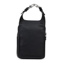 Black Pebbled Nappa Hip Pouch