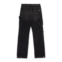 Aged Black Denim Carpenter Jeans