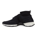 Black Stretch Fabric CC Sneakers