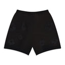 Black Mono Wreath Sweatshorts
