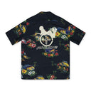 Multicolor Hot Rod Hawaiian Girl Button-Up