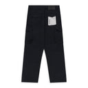 Black Cotton Cargo Pants