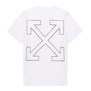 White Slim Fit Eagle Arrow T-shirt