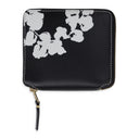 Black Cotton Wreath Wallet