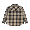Brown/Rice Overdye Plaid Western Shirt