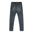 Blue Skinny Shadow Seam Coated Jeans
