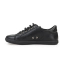 Black Logo Low-Top Sneakers
