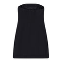 BLACK BUSTIER WITH CUTOUT DETAIL DRESS