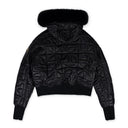 Black DM Quilted Bomber Down Jacket