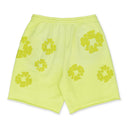 Neon Green Mono Wreath Sweatshorts