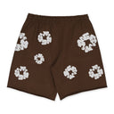 Brown Cotton Wreath Shorts