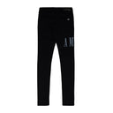 Black Crystal Core Logo Jeans