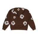 Brown Cotton Wreath Sweatshirt