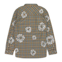 Tan Cotton Wreath Western Button-Up