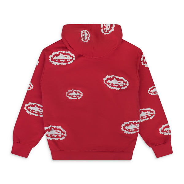 Red Corteiz Tears Zip Hoodie 2
