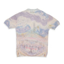 Purple Tie Dye Knit Short Sleeve Shirt